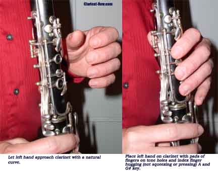 Left shop handed clarinet